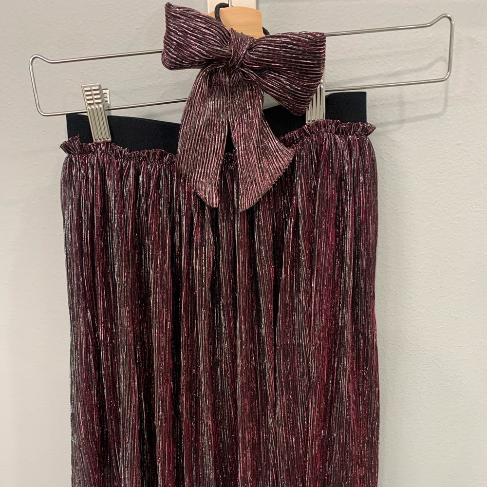 H&M super chic girls skirt w match hair tie / bow
